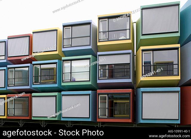 Spacebox Student Housing, Utrecht University, 2005. Exterior
