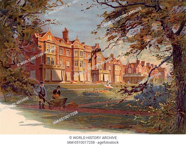 Sandringham House, Norfolk, England, c1890, a country residence of the British royal family from 1862