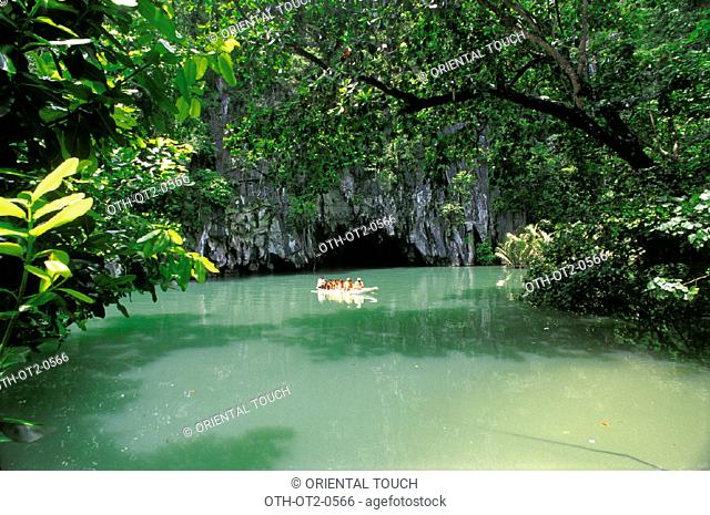 river in Palawan, Philippines