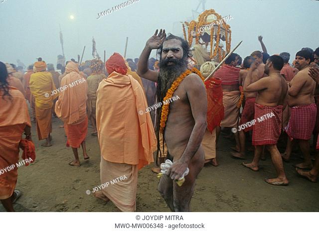 Going for the holy dip, to the Sangam, or the confluence with praise for the Mahadeva, or Lord Shiva The Ardha Kumbha Half Kumbha is a very sacred and...