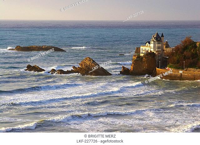 Villa Belza in Biarritz, Cote d'Argent, Voie du littoral, Coastal path, The Way of Saint James, Road to Santiago, Chemins de Saint-Jacques, Dept