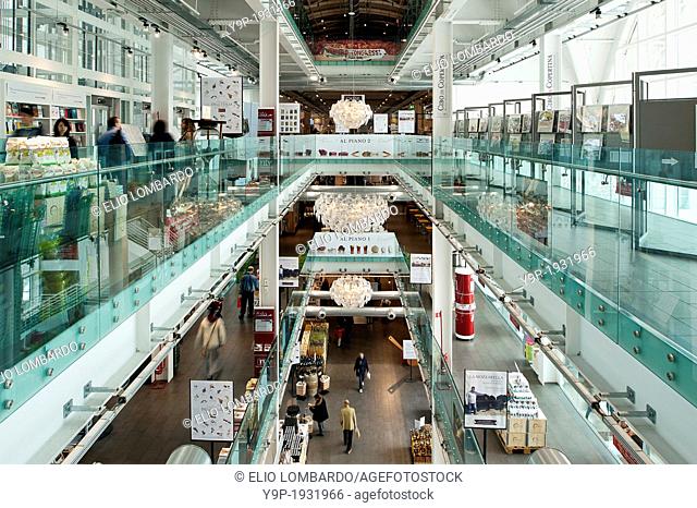 Eataly, Rome. Italian Food Emporium and Restaurants. The Former Terminal of Ostiense. Rome, Italy