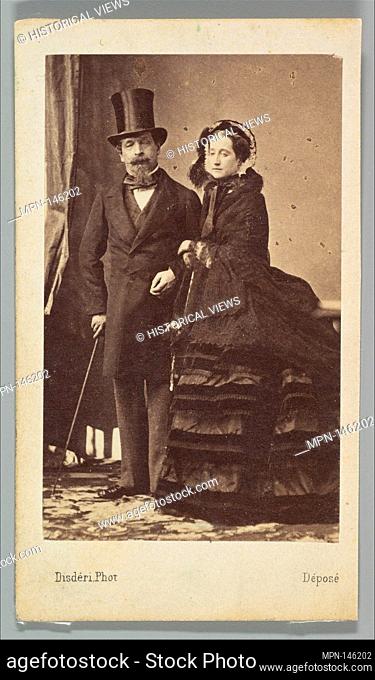 [Napoleon III and Empress Eugenie]. Artist: André-Adolphe-Eugène Disdéri (French, Paris 1819-1889 Paris); Person in Photograph: Charles-Louis-Napoleon Bonaparte...