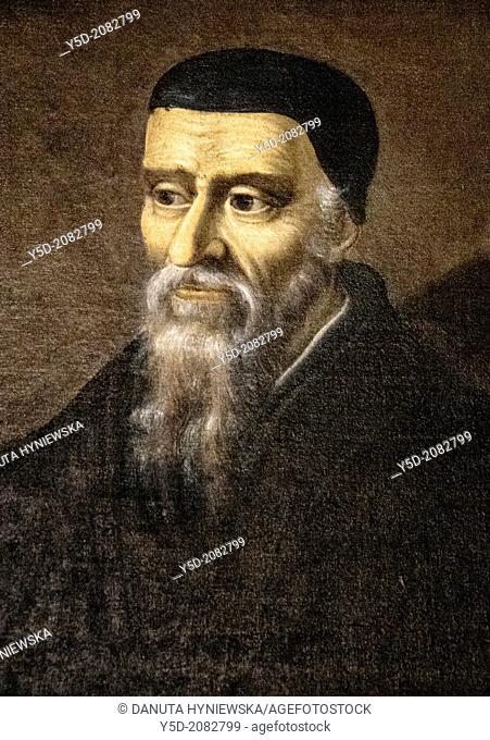 portrait of William Farel , International Museum of the Reformation, Musée International de la Réforme, Genève, Geneva, Switzerland, Europe