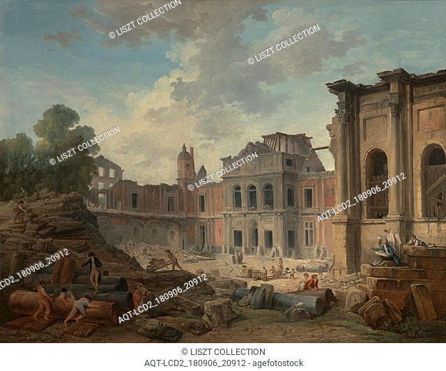 Demolition of the Château of Meudon; Hubert Robert (French, 1733 - 1808); France; 1806; Oil on canvas; 113.3 × 146 cm (44 5, 8 × 57 1, 2 in.)