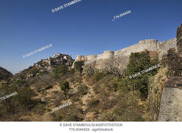 The Kumbhalgarh fort World Heritage site, Rajasthan, India