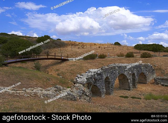 Bolonia, Baelo Claudia, Archaeological site, old roman city, Strait of Gibraltar Natural Park, Costa de la Luz, Cadiz, Andalusia, Spain, Europe