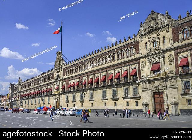 Palacio Nacional, Plaza de la Constitucion, Mexico City, Mexico, Central America