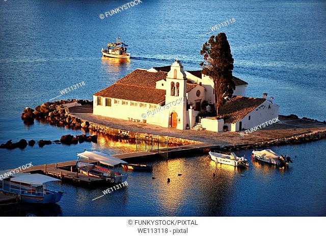 Greek Orthodox Convent of Vlachernas, Kanoni, Peninsula, Corfu Greek Ionian Islands