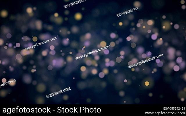 Abstract background with bokeh. Defocused backdrop. 3d render