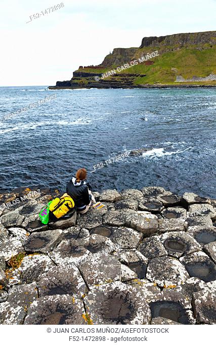 The Giant's Causeway  World Heritage Site  Causeway Coastal Route  Antrim County, Northern Ireland, Europe
