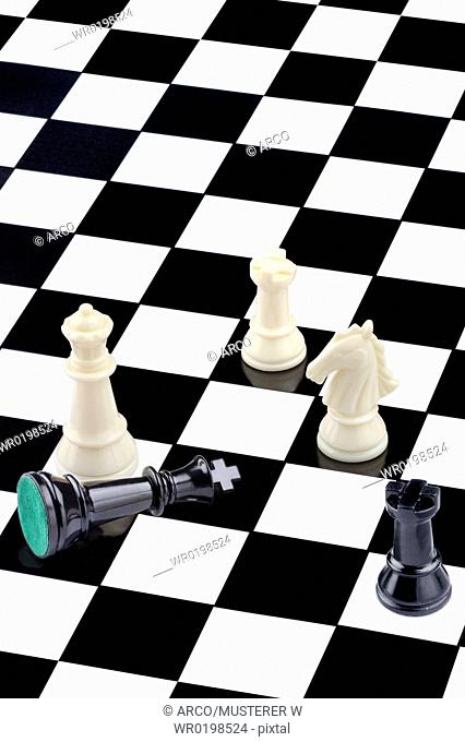 Chessmen, on, chessboard