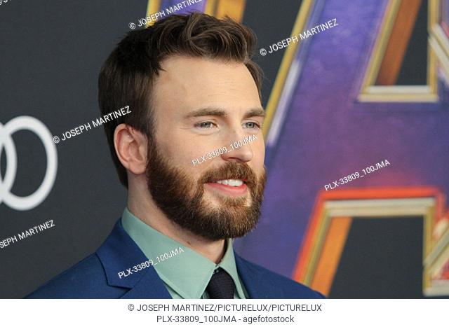 Chris Evans at The World Premiere of Marvel Studios' ""Avengers: Endgame"" held at the Los Angeles Convention Center, Los Angeles, CA, April 22, 2019