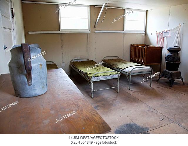 Delta, Utah - One of the original barracks from the Topaz Internment Camp, one of 10 camps where Japanese-Americans were held during World War II  The building...