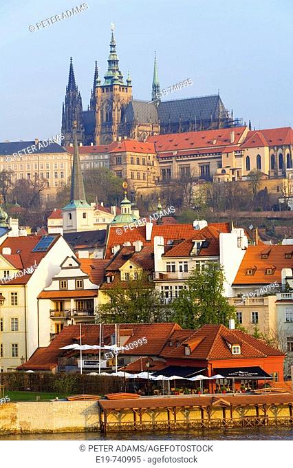 View of Mala Strana and Prague Castle, Prague, Czech Republic