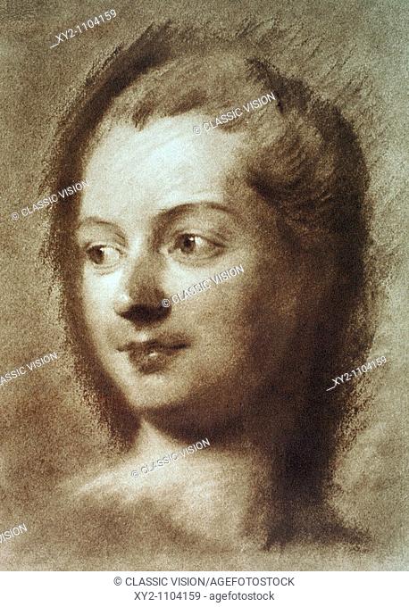Jeanne-Antoinette Poisson, Marquise de Pompadour, also known as Madame de Pompadour 1721-1764  Mistress of King Louis XV of France  From L'Illustration, 1919