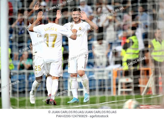 Madrid, Spain; 25/09/2019..Soccer of La Liga match 06 2019-2020 Real Madrid against C. A. Osasuna held at Santiago Bernabeu stadium, in Madrid