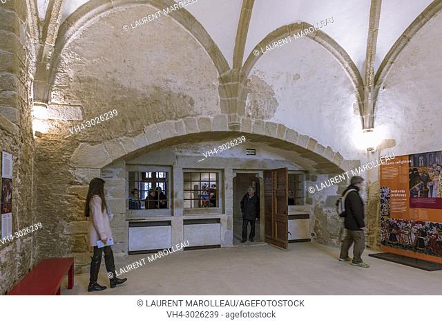 The Duke Oratory inside of the Suscinio Castle, Sarzeau, Rhuys Peninsula, Arrondissement of Vannes, Morbihan Department, Brittany Region, France, Europe