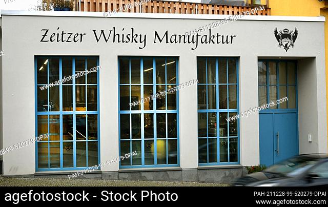 20 December 2021, Saxony-Anhalt, Zeitz: Exterior view of the Zeitzer Whisky Manufaktur of Daniel Rost. According to his own information