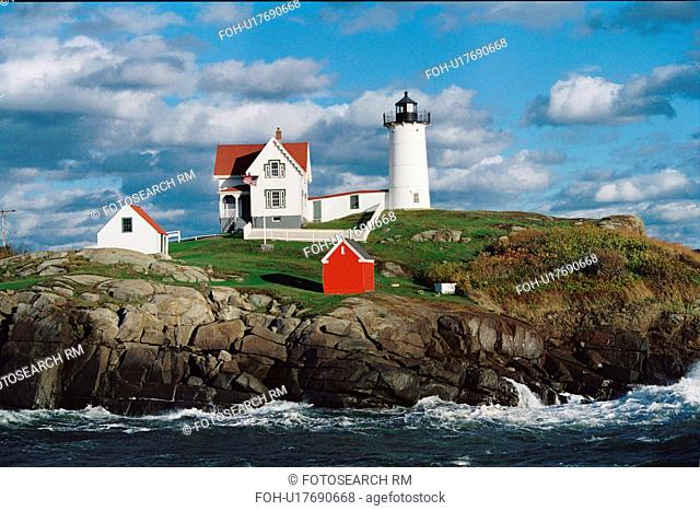 lighthouse located at Cape Neddick, Maine, United States