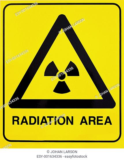 Nuclear radiation warning sign