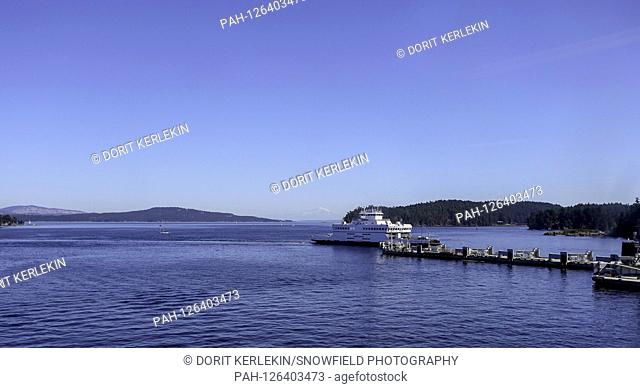14.09.2014, Canada, ferry terminal in Swartz Bay on Vancouver Island, ferry, terminal, cars, crossing, boat, jetty, sea Photo: Snowfield Photography