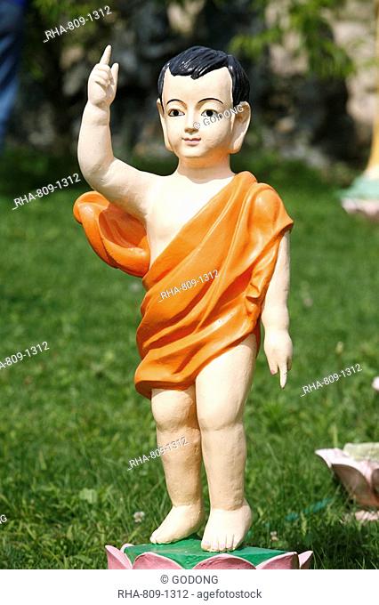 Prince Siddhartha, Buddha as a child, Sainte-Foy-les-Lyon, Rhone, France, Europe