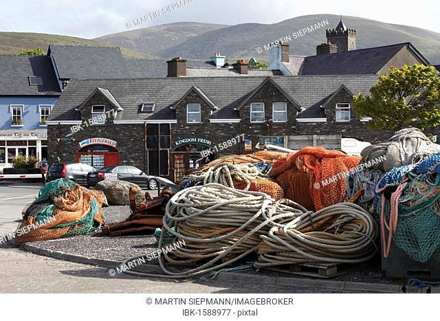 Ropes in the fishing port, Dingle, County Kerry, Ireland, British Isles, Europe