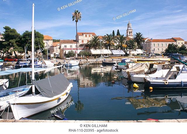 Harbour, Vela Luka, Korcula, Dalmatia, Croatia, Europe
