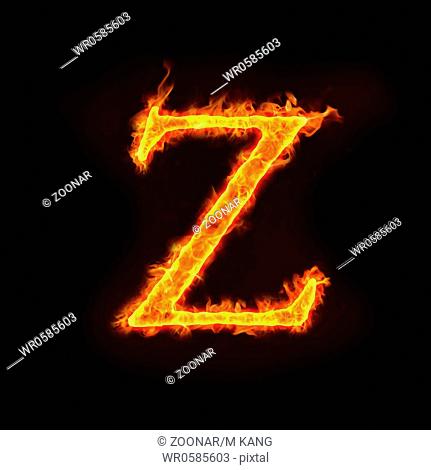 fire alphabets, Z
