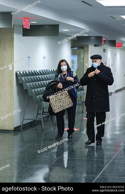 United Nations, New York, USA, January 28, 2021 - Maria Luiza Viotti the Chef de Cabinet to UN Secretary General António Guterres on Her Way to Her Office...