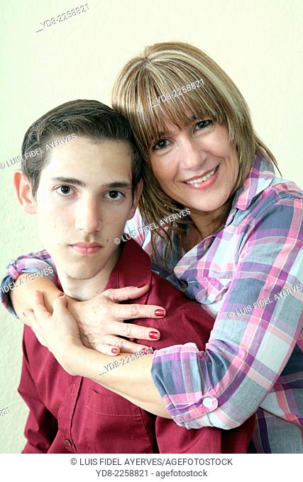 Portrait of Mother and Son