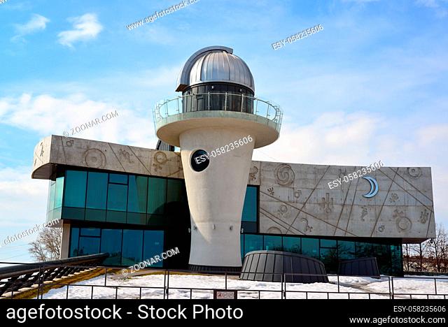 Russia, Yaroslavl-March 29.2016. Planetarium named after the Valentina Tereshkova