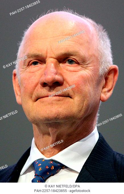 Ferdinand Piech, chairman of the supervisory board of Volkswagen AG, pictured at the company's general meeting in Hamburg, Germany, 22 April 2010