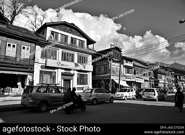 J&K Bank, Market Road, Pahalgam, Kashmir, Jammu and Kashmir, India, Asia