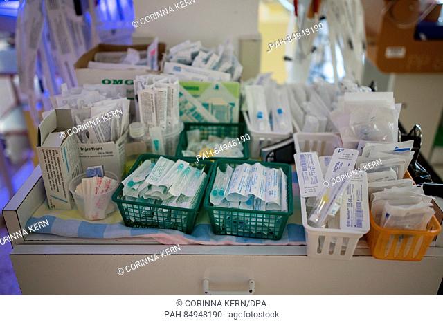 Medical equipment in the Caritas Baby Hospital in Bethlehem, Palestinian Territories, 19 October 2016. The hospital is the first port of call for sick children...