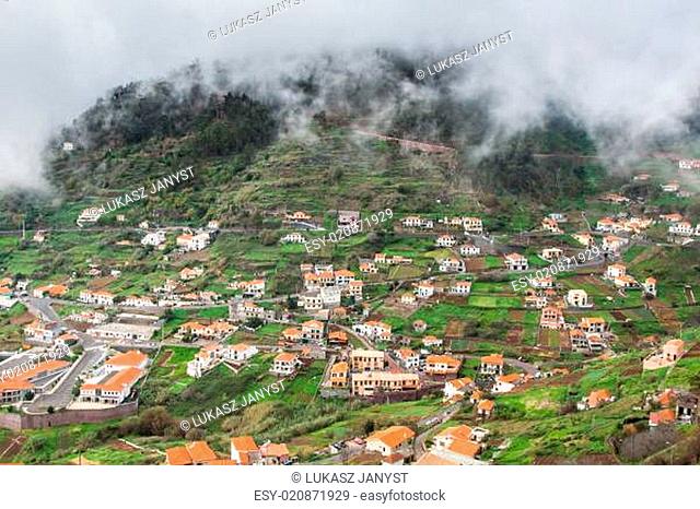 Village on the south coast of Madeira island, Câmara de Lobos - Portugal