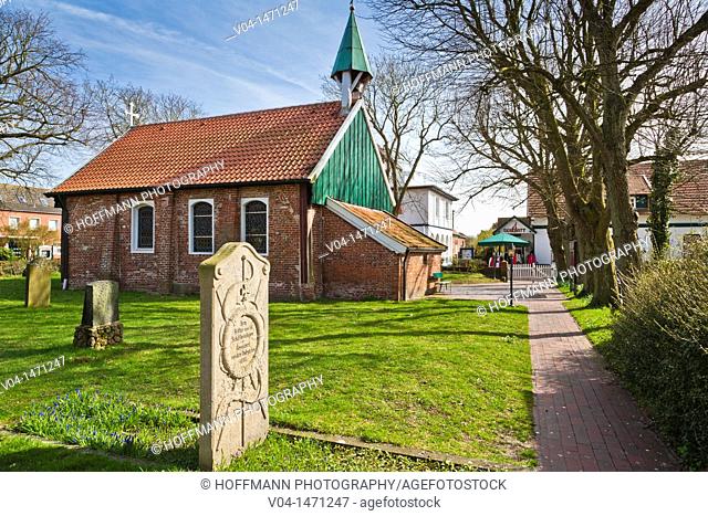 The Old Island Church on the island of Spiekeroog, Lower Saxony, Germany, Europe