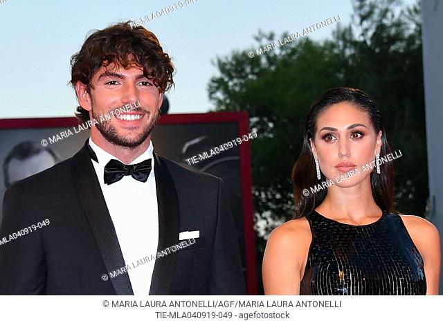 Ignazio Moser, Cecilia Rodriguez during the red carpet of film ' About Endlessness ' at the 76th Venice Film Festival, ITALY-03-09-2019