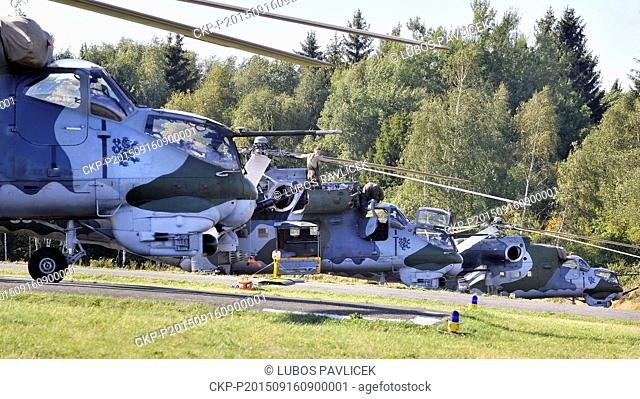 The Ample Strike 2015 NATO aviation exercise, controlled from the helicopter base in Namest, take place in the locality on August 31-September 22
