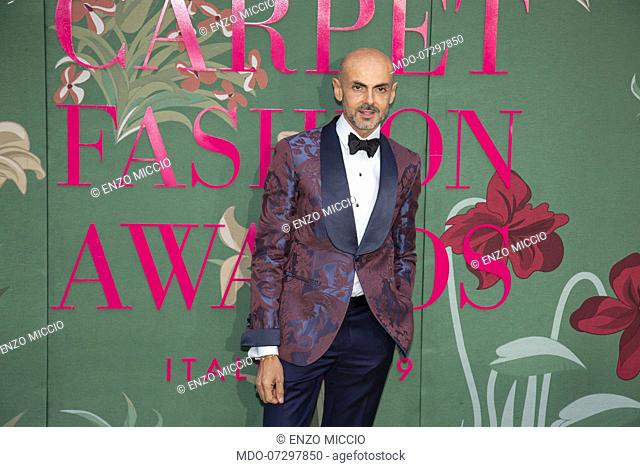 Enzo Miccio on the Red carpet of the Green carpet Fashion Awards event at the Teatro alla Scala. Milan (Italy), September 22nd, 2019