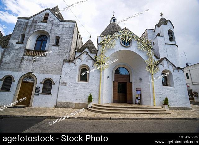 Church of Saint Anthony of Padua, Rione Monti District, Alberobello, Metropolitan City of Bari, Puglia (Apulia), Italy