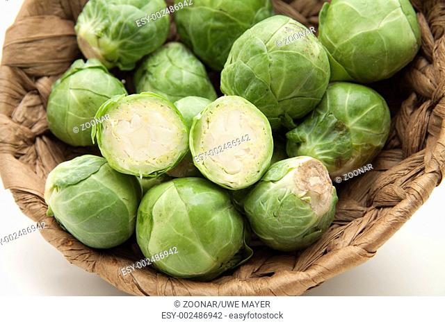 Brussels sprouts cut