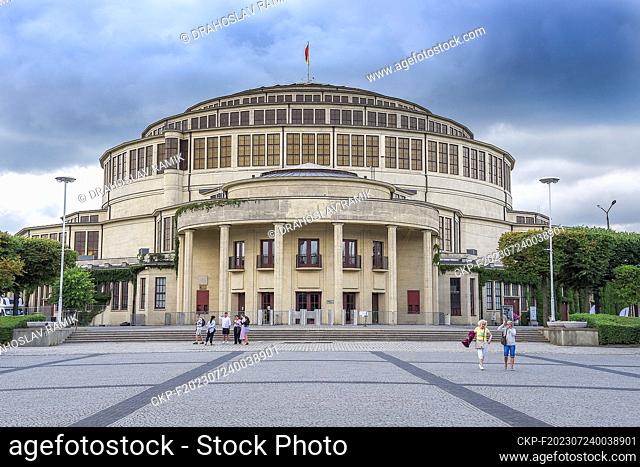 Centennial Hall (Hala Stulecia) in Wroclaw, Poland, July 20, 2023. It was listed as a UNESCO World Heritage Site in 2006. (CTK Photo/Drahoslav Ramik)