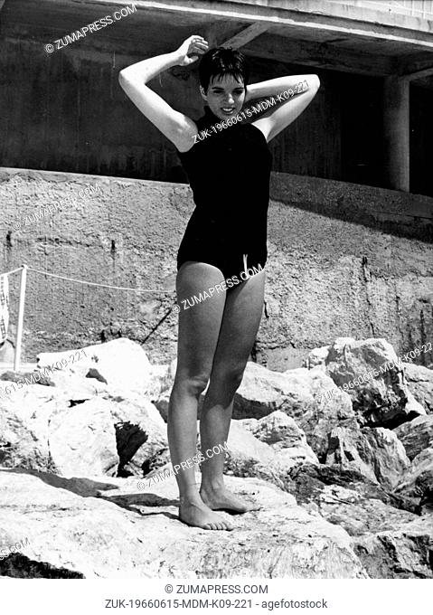 June 15, 1966 - Monte Carlo, Monaco - Singer LIZA MINNELLI daughter of Judy Garland and Director Vincente Minnelli on vacation in Monte Carlo
