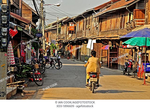 Chai Khong Street, Chiang Khan, Thailand
