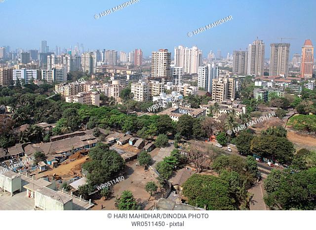 Aerial view of parel , Bombay Mumbai , Maharashtra , India