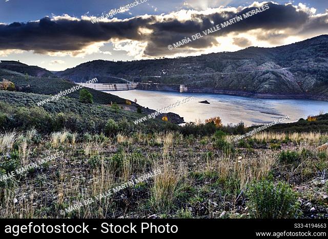 The El Atazar reservoir, located in the Sierra de Ayllón in the Community of Madrid, Spain, is one of the largest reservoirs in the region and is used to supply...