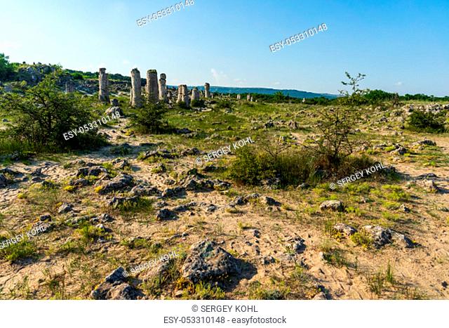 Pobiti Kamani (planted stones), also known as The Stone Desert, is a desert-like rock phenomenon located on the north west Varna Province of Bulgaria