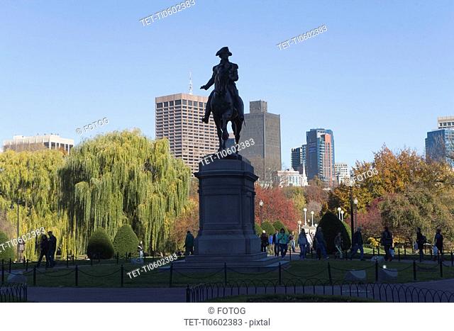 USA, Massachusetts, Boston, George Washington monument